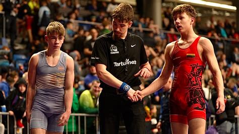 myvidster boysporter|U15 S. Masiulis (LTU) vs M. Jegorovs (LAT) 62kg. Youth boys.